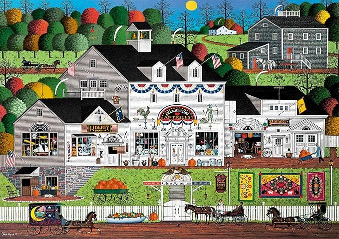 Buffalo Games - Charles Wysocki - Olde America - 300 Large Piece Jigsaw Puzzle | Amazon (US)