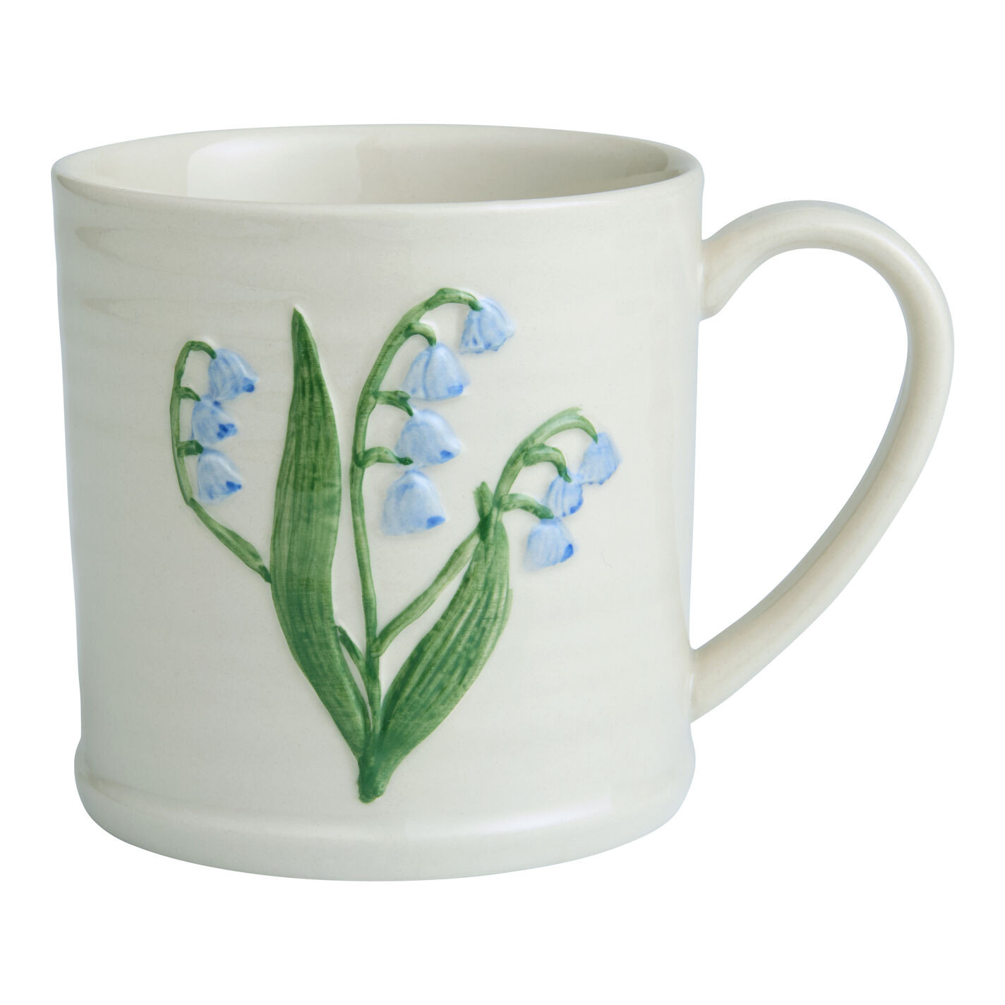 Cream Flower Hand Painted Ceramic Mug | World Market