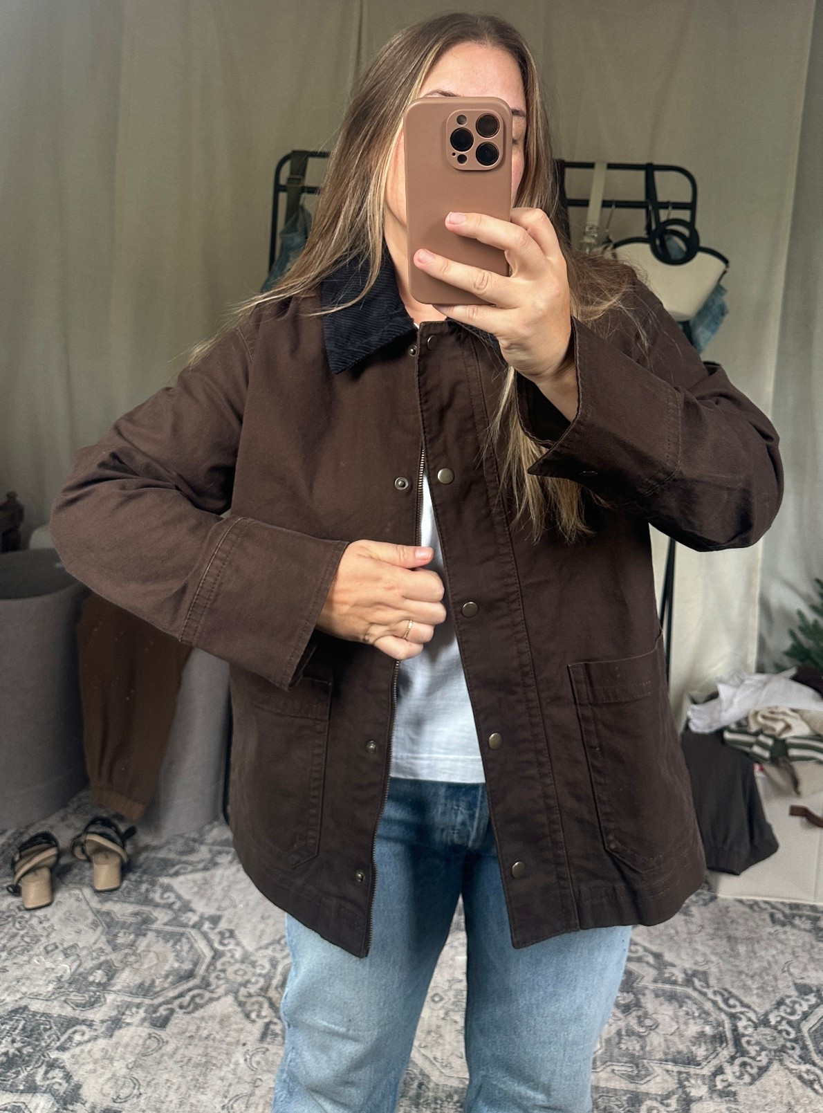 Barn coat
Fall jacket

I sized up one to large for room to layer under 

#LTKSeasonal #LTKFindsUnder50 #LTKStyleTip