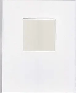 Pack of 5 11x14 White Bottom Heavy Picture Mats with Square Openings for 6x6 Pictures | Amazon (US)