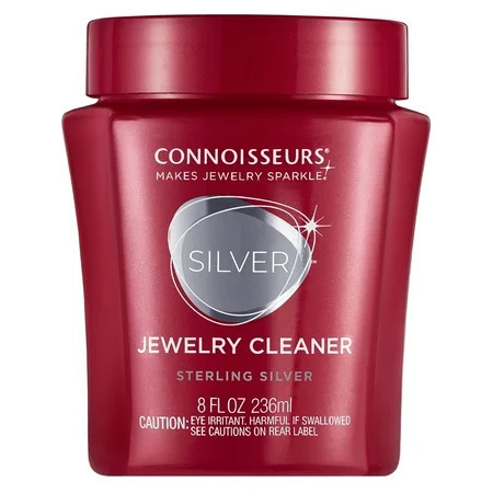 Connoisseurs Silver Jewelry Cleaner Liquid Dip Jewelry Cleaner in Red Jar | Walmart (US)