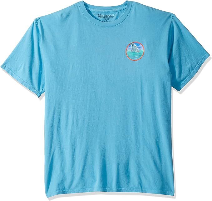 Margaritaville Men's Landshark Fins to The Left Graphic Short Sleeve T-Shirt | Amazon (US)