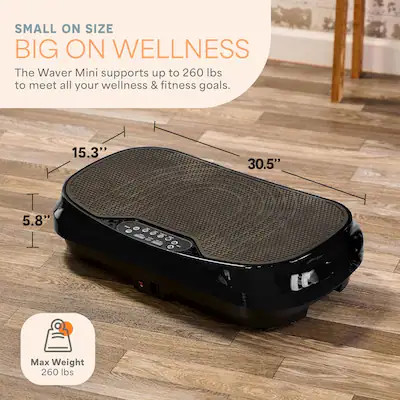 Lifepro - Waver Mini Vibration Plate Exercise Machine – Portable Full Body Vibration Platform -... | Best Buy U.S.
