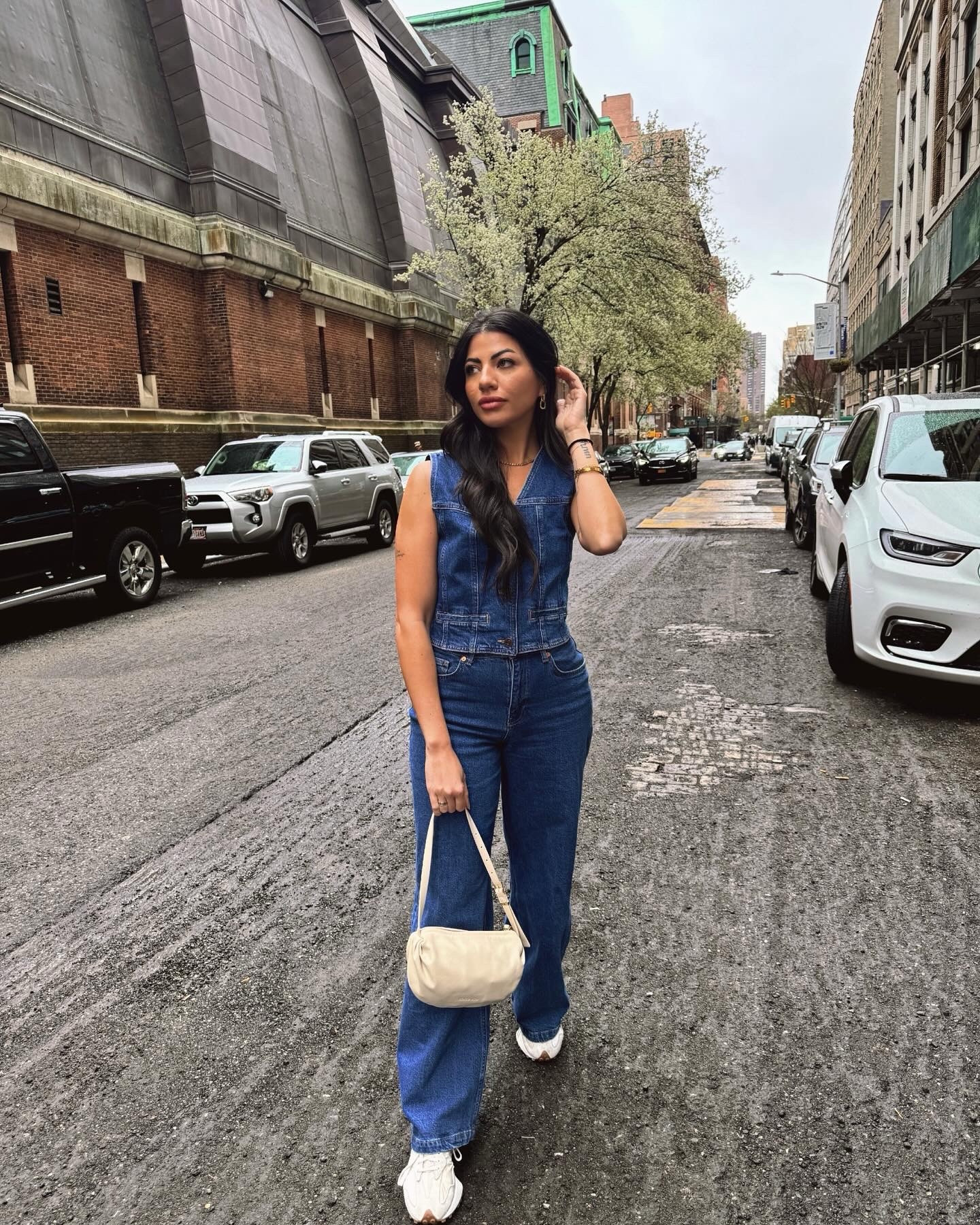 Denim on denim is one my favorite type of looks! This set is also sustainable and works perfect for a work outing or going about your day in the city! 

#springoutfits #denim 

#LTKworkwear #LTKfindsunder100 #LTKstyletip