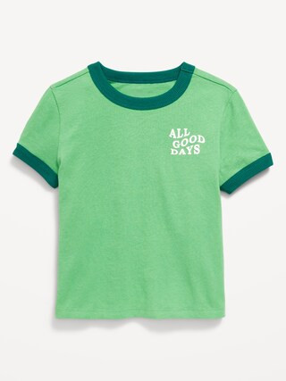 Short-Sleeve Ringer Graphic T-Shirt for Toddler Boys | Old Navy (CA)