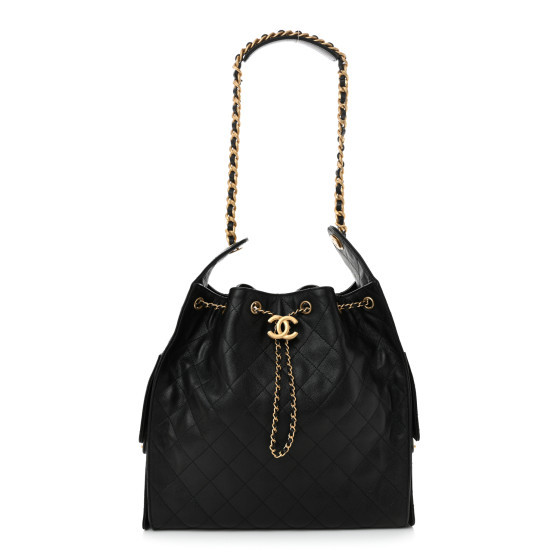 Chanel: All/Bags/CHANEL Caviar Quilted Medium Chanel 25 Handbag Black | FASHIONPHILE (US)