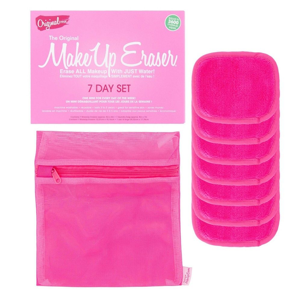 MakeUp Eraser 7-Day Cloth Set - Pink - 7ct | Target