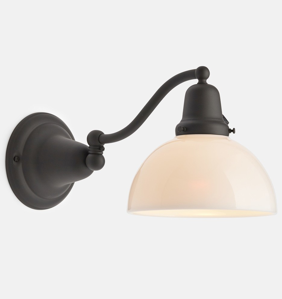 Rose City 2-1/4" Fitter Short Swing-Arm Sconce | Rejuvenation