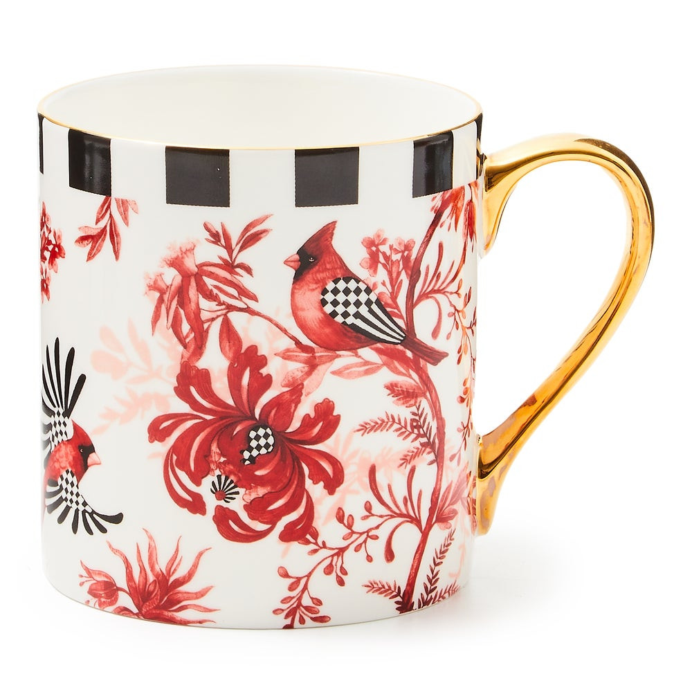 Cardinal Toile Mug | MacKenzie-Childs