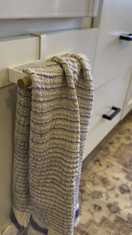 Over the cabinet door towel holder // Urban Outfitters towel holder 

#LTKVideo #LTKfindsunder50 #LTKhome