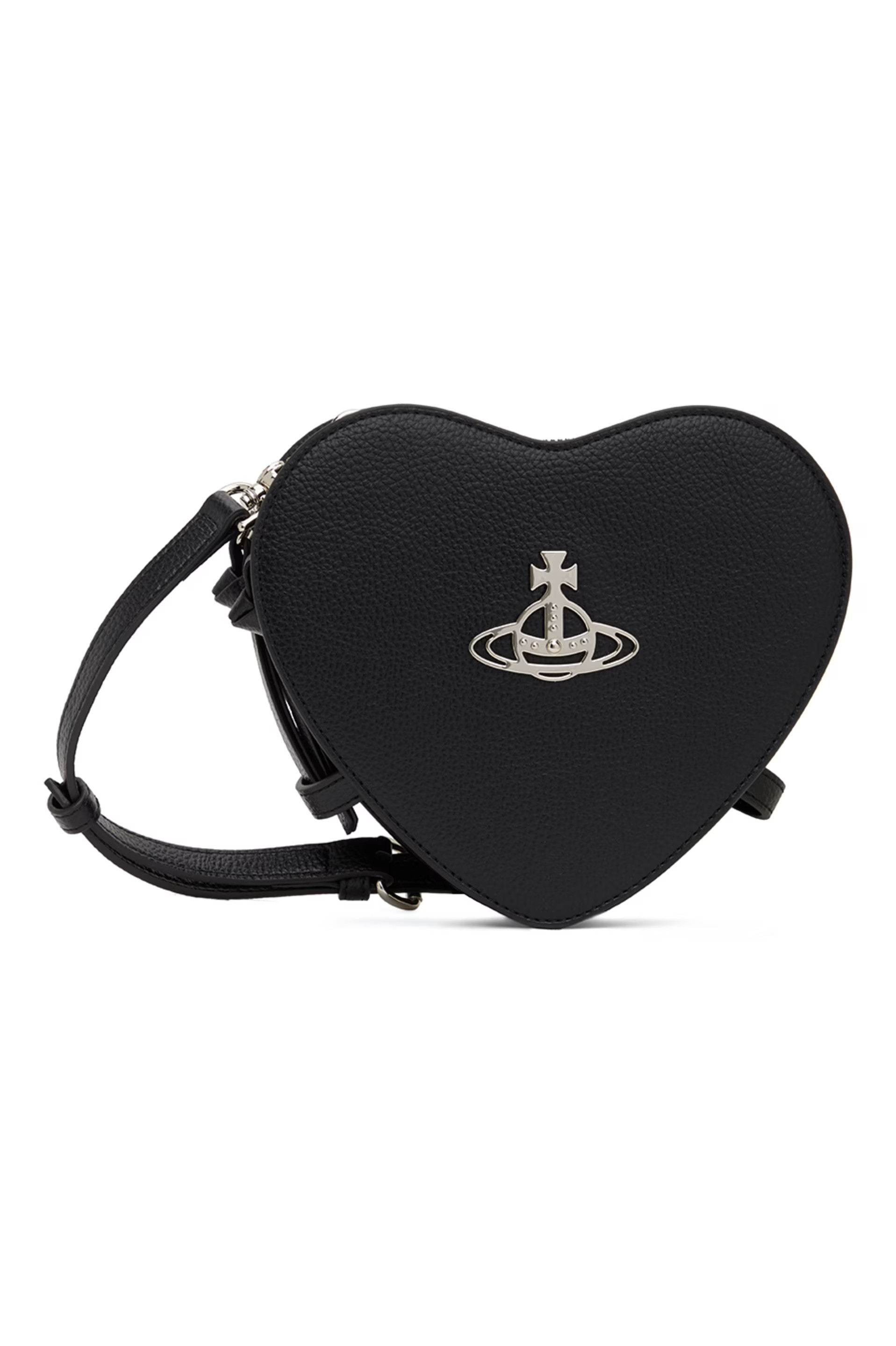 Black Louise Heart Crossbody Pouch | SSENSE