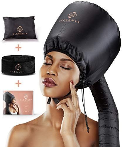 Eleganty Soft Bonnet Hood Hairdryer Attachment with Headband that Reduces Heat Around Ears and Ne... | Amazon (US)