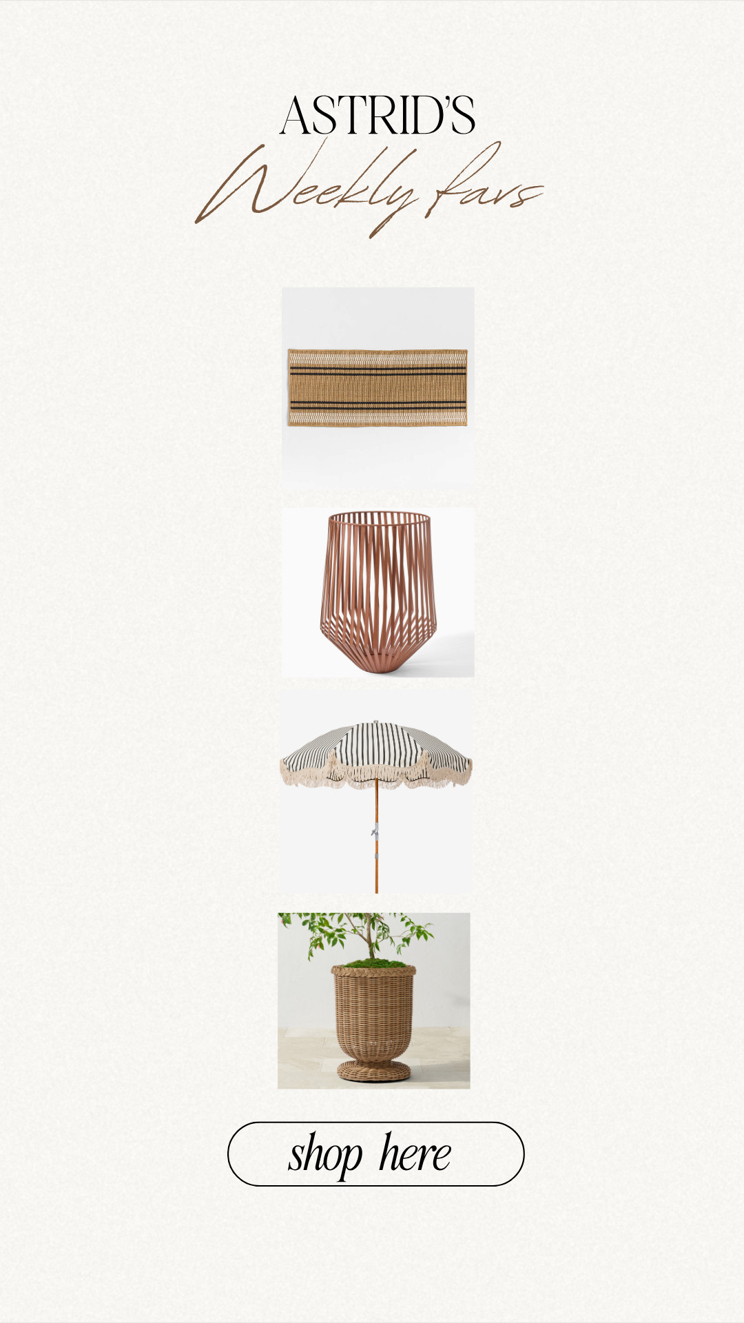 top picks to enhance your patio! What’s one thing you’d love to do outside more? Morning coffee? Journaling? A quiet dinner with your person? You don’t need a full setup—just create one little corner that supports that moment. 

 #LTKSummerEdit #LTKSeasonal #LTKHome