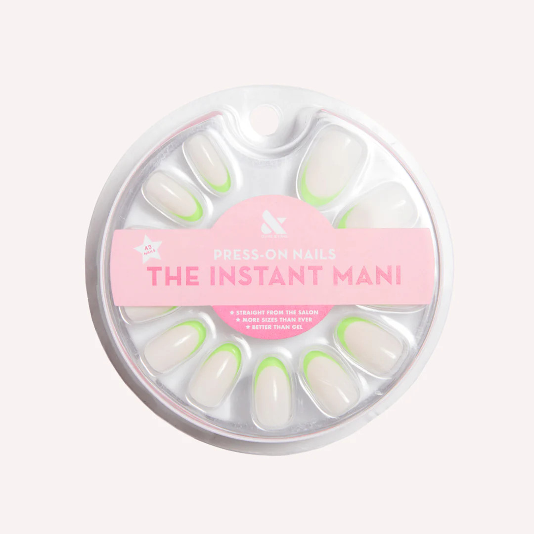 Neon Lime French | Oval | Medium | Olive & June