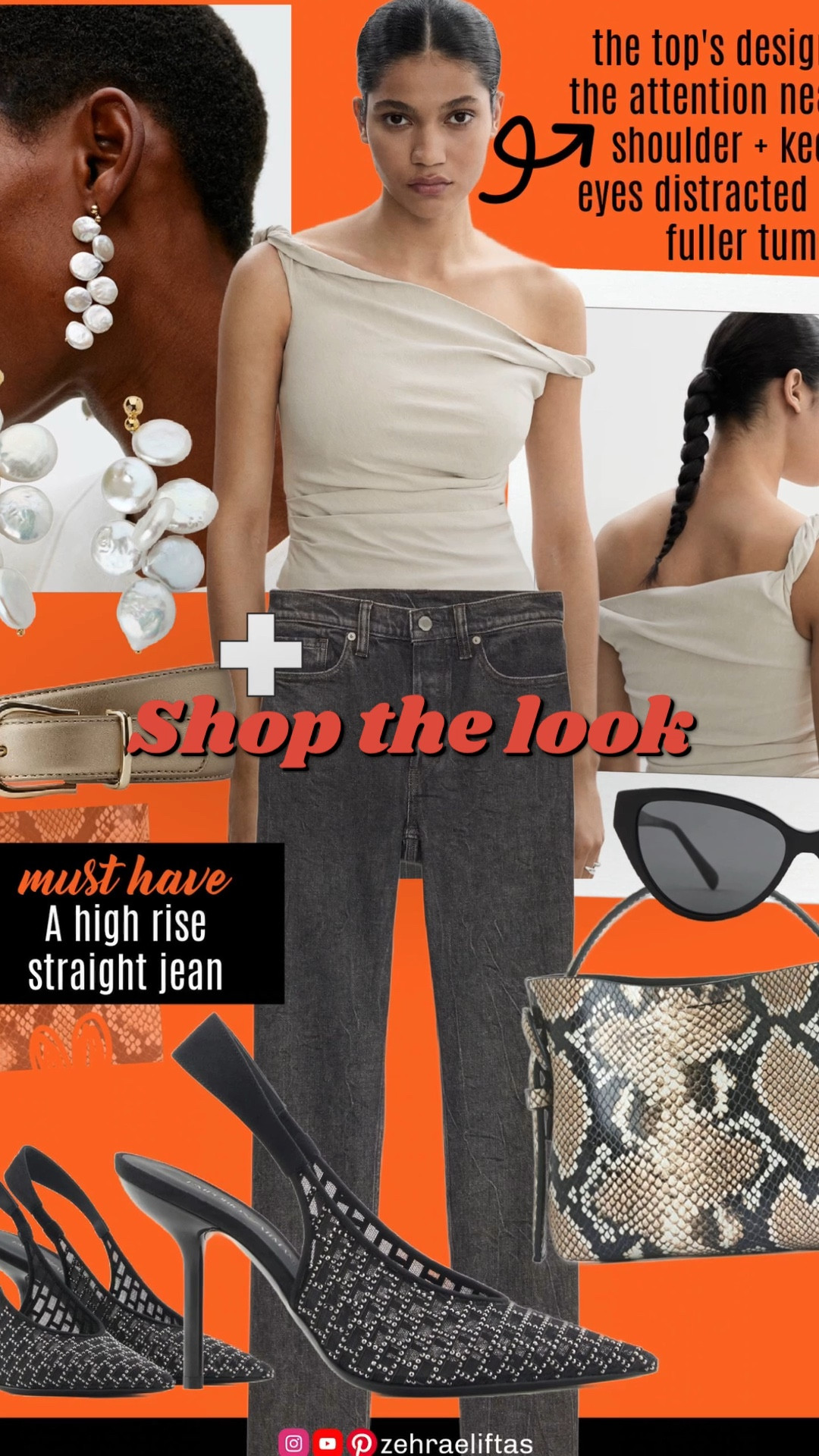 Look of the day is both elegant & sexy: a combination of stiletto, leopard, pearls, one shoulder top… wow effect! #LTKxZET #shopthelook #dressforbodytype #stylingtip 

#LTKItBag #LTKShoeCrush #LTKStyleTip