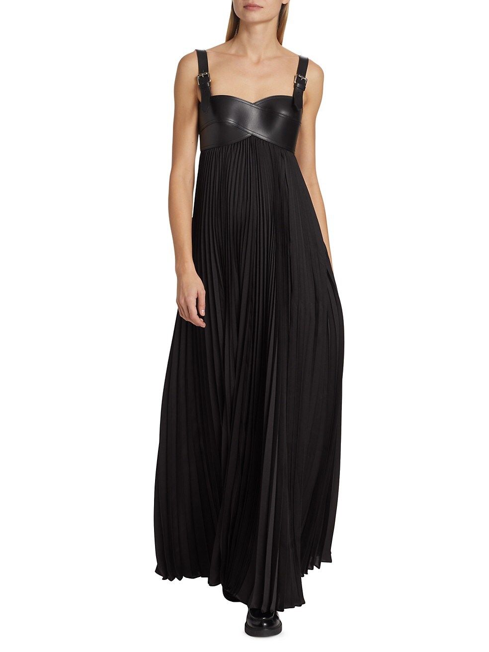 Monse Mixed-Media Maxi Dress | Saks Fifth Avenue