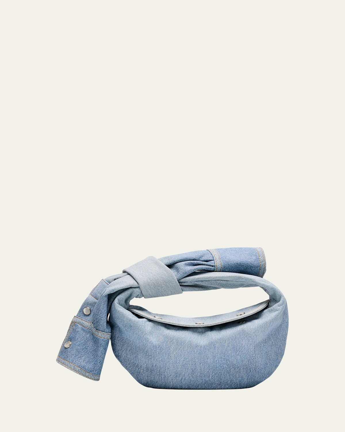 Jodie Mini Shirt Denim Top-Handle Bag | Bergdorf Goodman