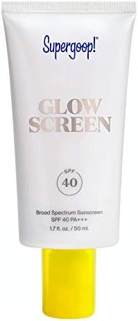 Supergoop! Glowscreen SPF 40 PA+++, 1.7 fl oz - Primer + Broad Spectrum Sunscreen with Blue-Light... | Amazon (US)