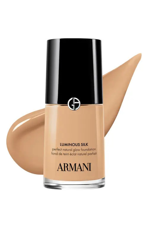 ARMANI beauty Luminous Silk Natural Glow Blurring Foundation with 24-Hour Wear in 4.1 Light Warm Golden at Nordstrom, Size 1 Oz | Nordstrom