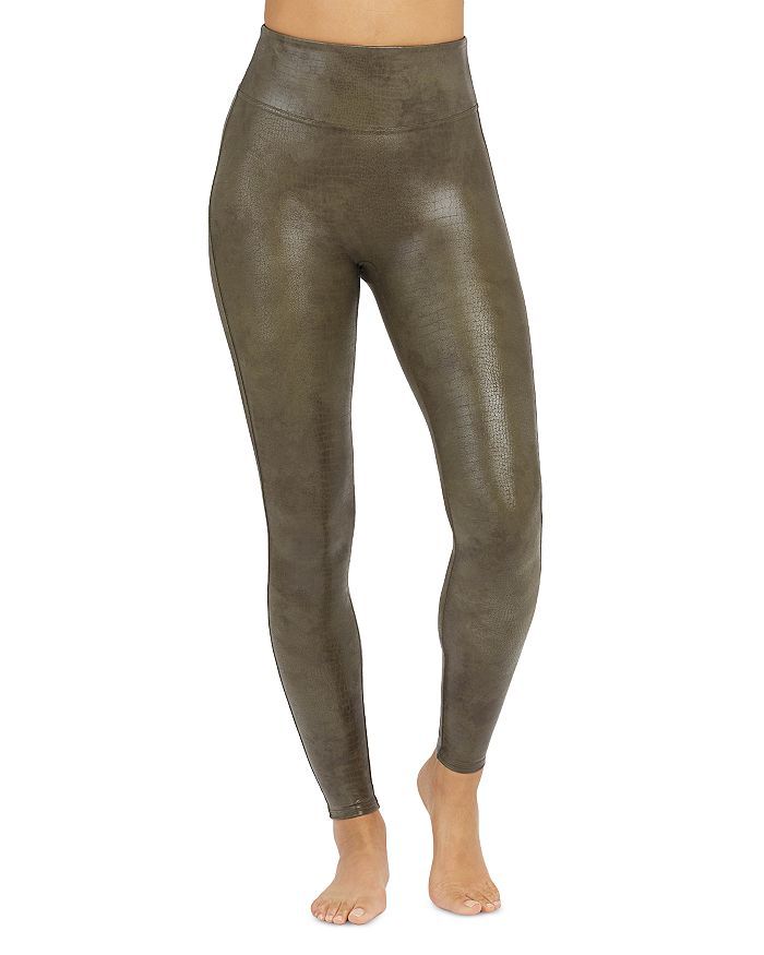 Faux Leather Crocodile Print Leggings | Bloomingdale's (US)