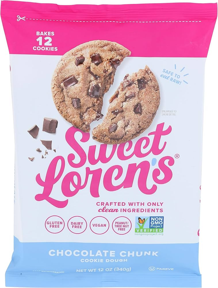 Sweet Loren's, Chocolate Chunk Cookie Dough, 12 Ounce | Amazon (US)