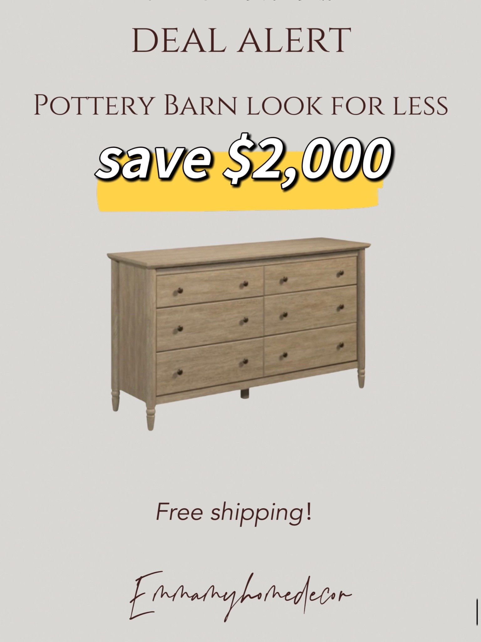 The viral dresser is on sale under $300 at Walmart! And it's free shipping and return! It's such a great deal! It's the perfect white oak finish!


网红斗柜

#LTKHome #LTKFindsUnder100 #LTKSaleAlert