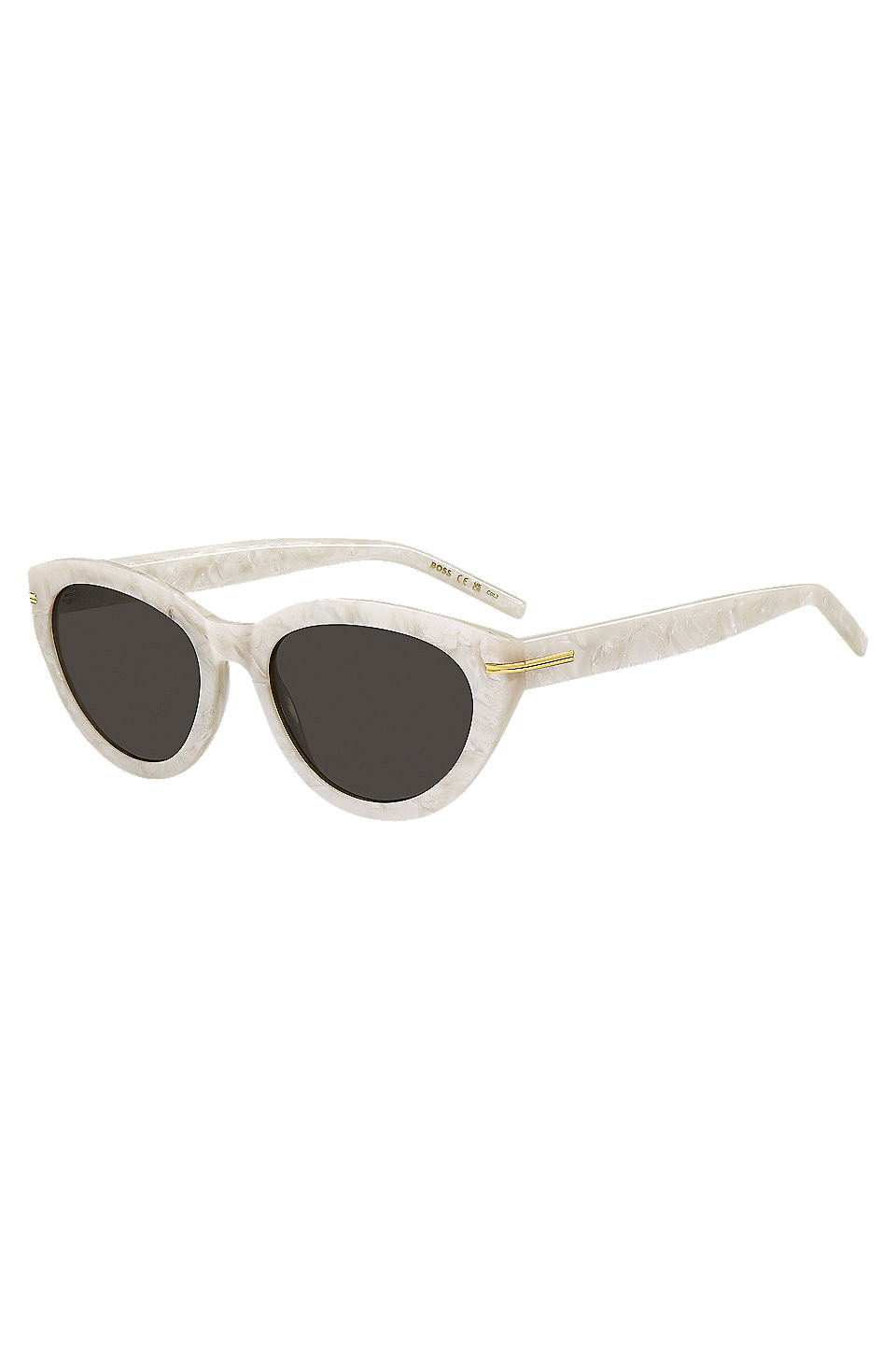 Patterned-acetate sunglasses with gold-tone details | Hugo Boss (US)