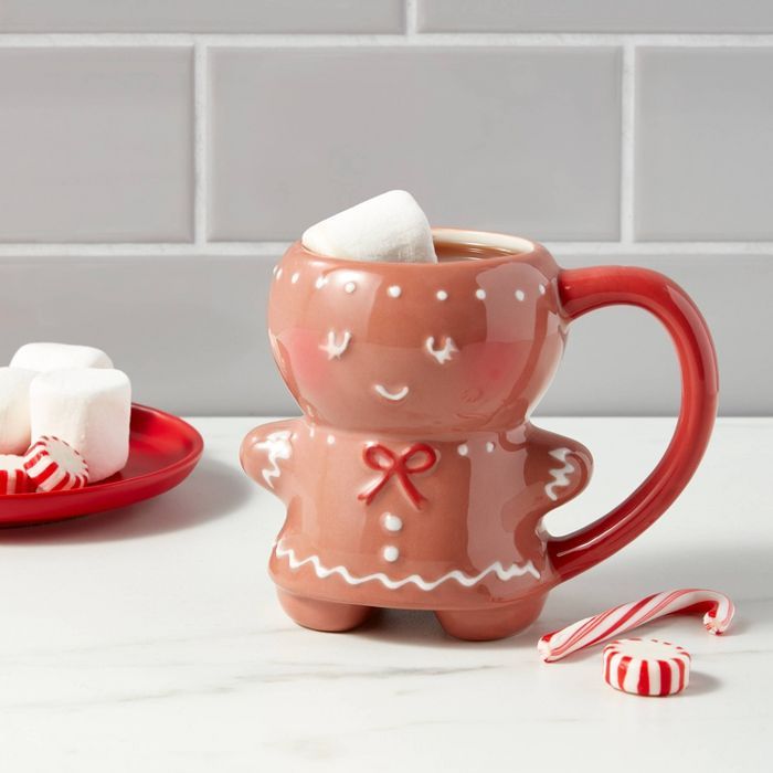 14oz Stoneware Gingerbread Woman Mug - Threshold™ | Target