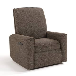 Santos Mountain Brown Boucle Power Recliner | The Home Depot