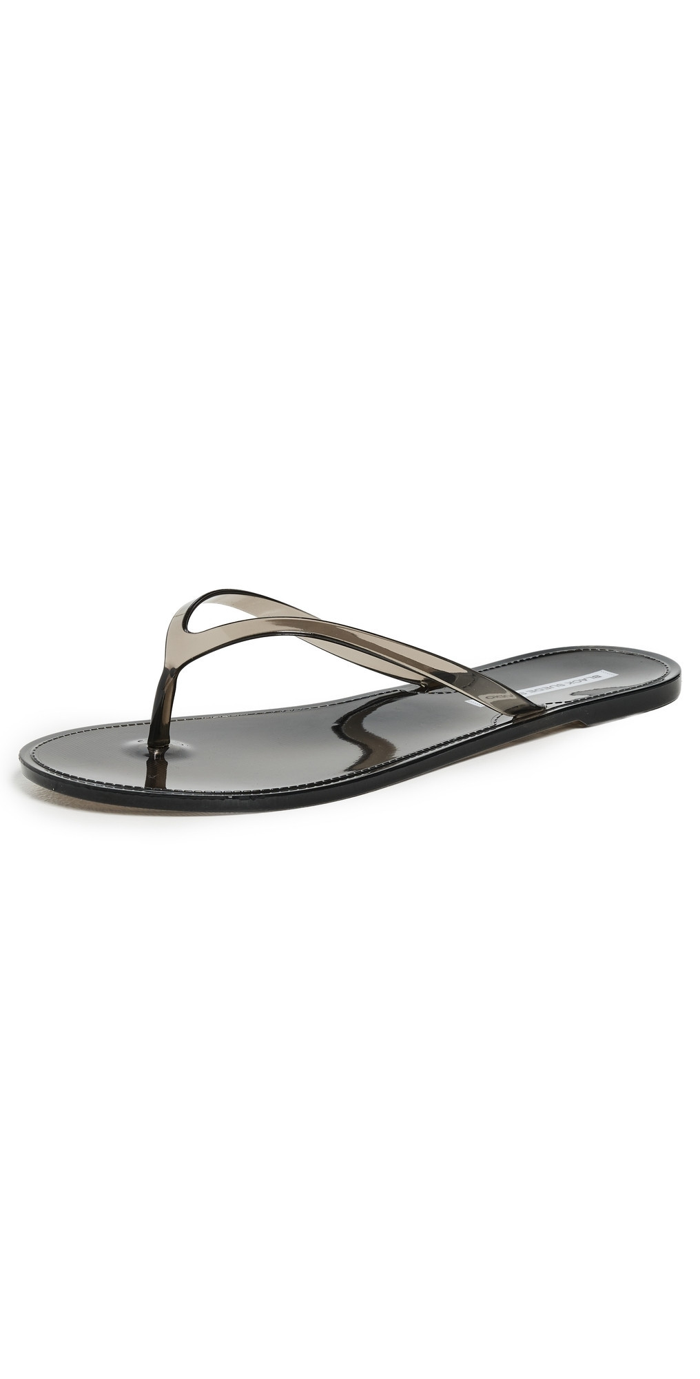 Black Suede Studio Crystal Jelly Flip Flops Black 40 | Shopbop