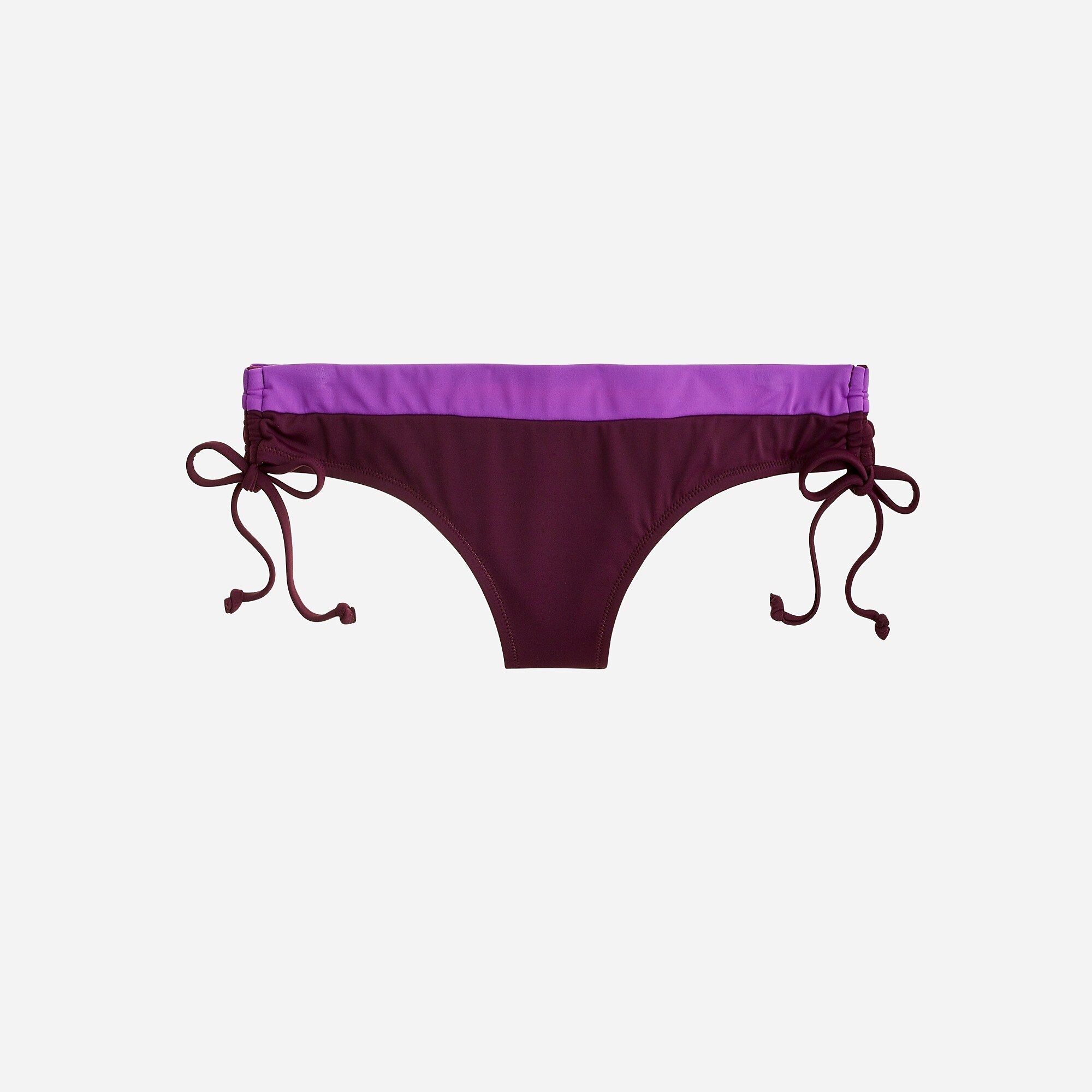 Colorblock string bikini bottom | J.Crew US