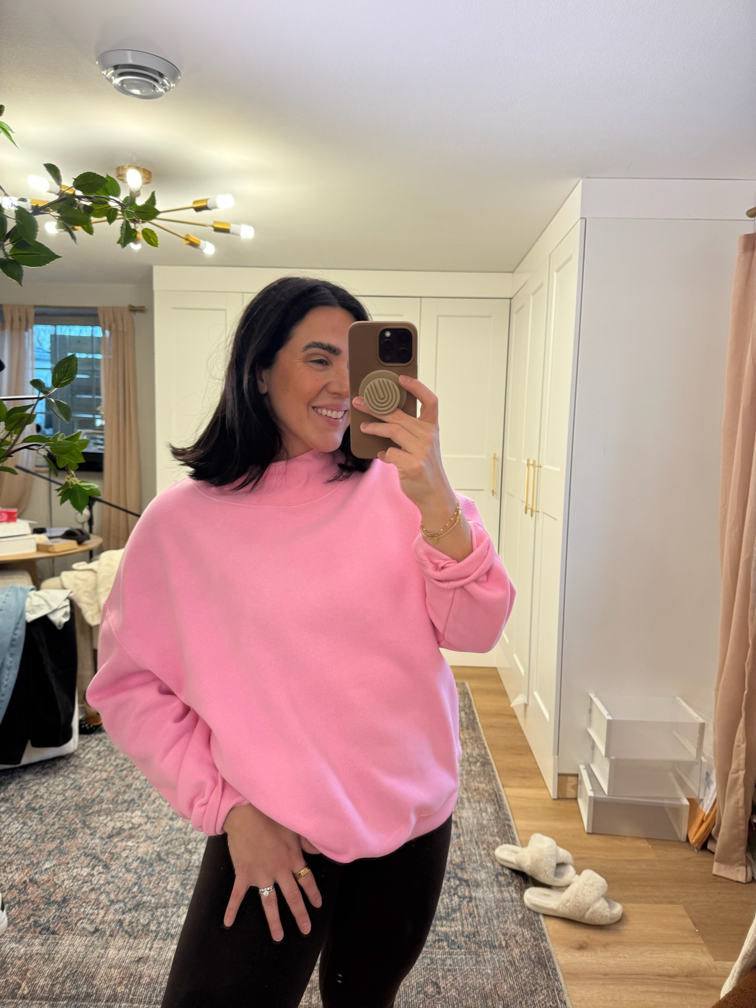 Cozy casual Valentine’s Day look featuring my favorite mock neck sweatshirt 
Size xl 

#LTKMidsize #LTKSeasonal #LTKStyleTip