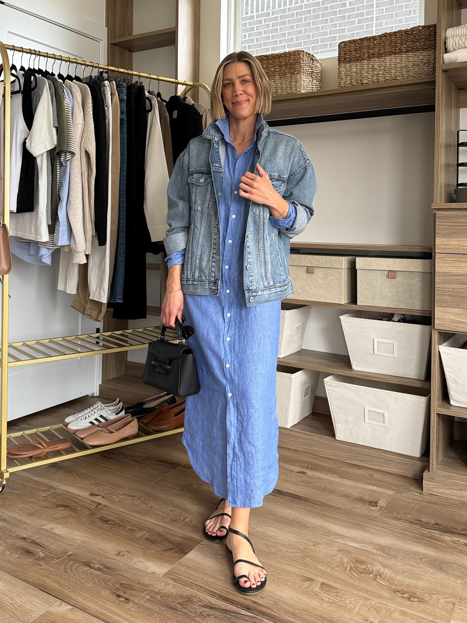 Wearing small shirt dress, medium denim jacket, sandals tts

#LTKStyleTip #LTKFindsUnder100 #LTKFindsUnder50