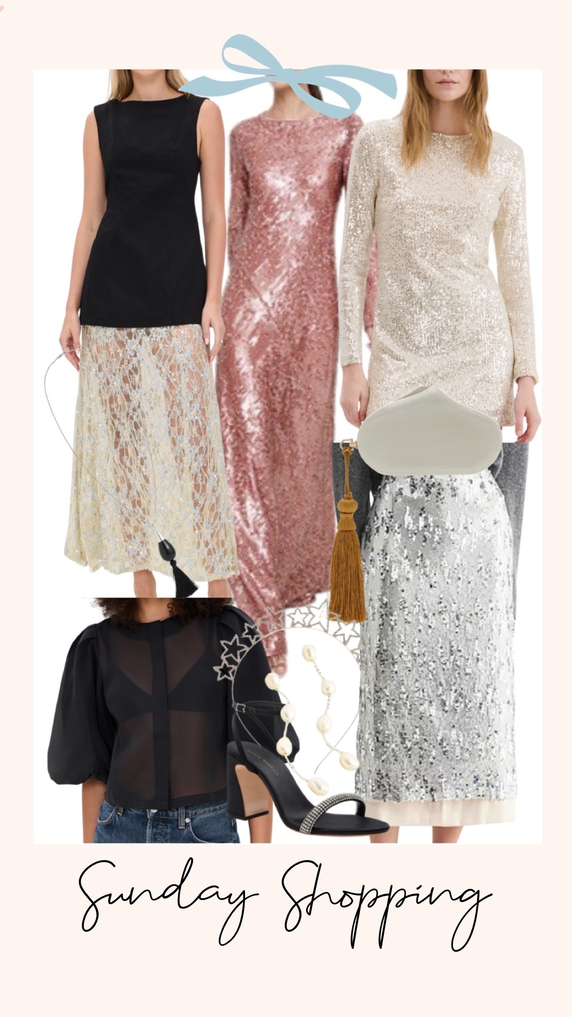 Sunday Shopping: New Year’s Eve outfit ideas. Sequined dress. Sheer top. Sequined skirt. New Year’s Eve party supplies. Jewelry to wear on NYE 

#LTKootd #LTKSeasonal #LTKHoliday