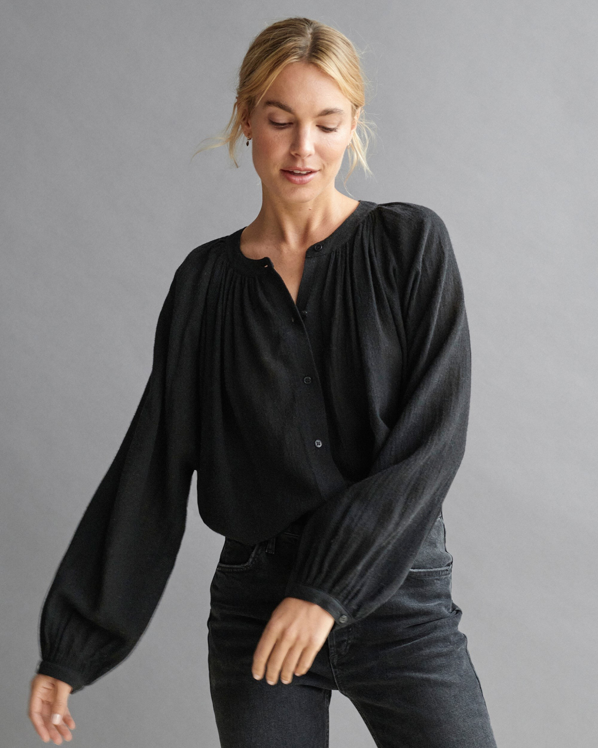 Long-Sleeve Willow Blouse | Jenni Kayne