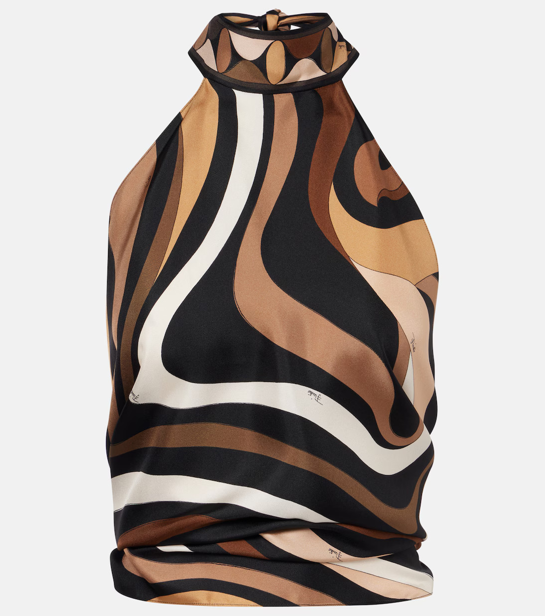 Marmo halterneck silk satin top | Mytheresa (UK)