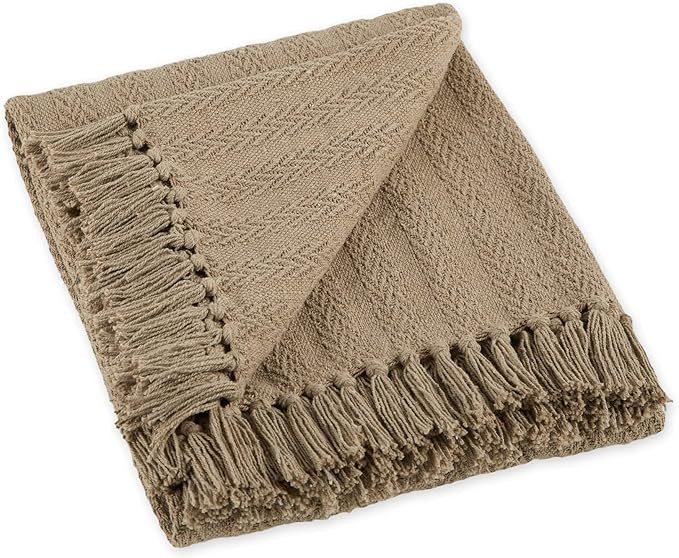 Amazon.com: DII Industrial Tonal Textured Woven Throw 50x60, Stone : Home & Kitchen | Amazon (US)