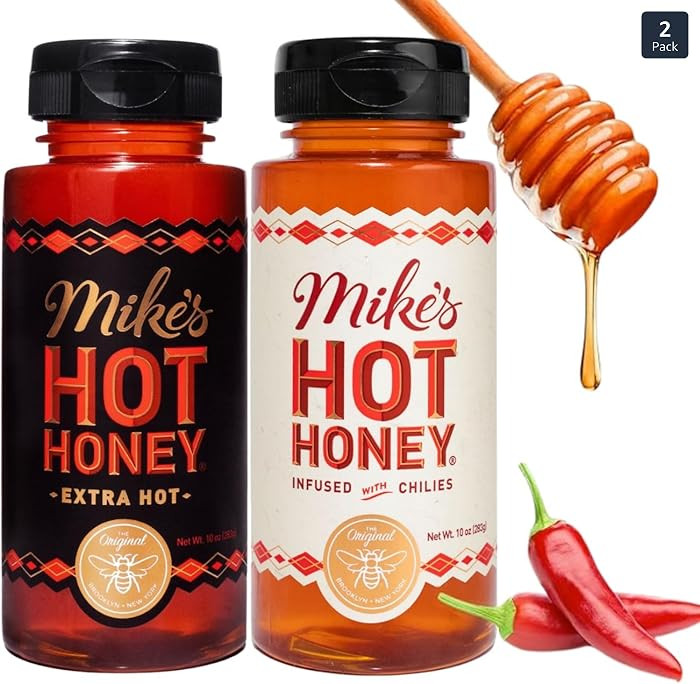 Mike's Hot Honey, Original & Extra Hot, America's #1 Spicy Honey with Chili Peppers, (10oz Bottle... | Amazon (US)