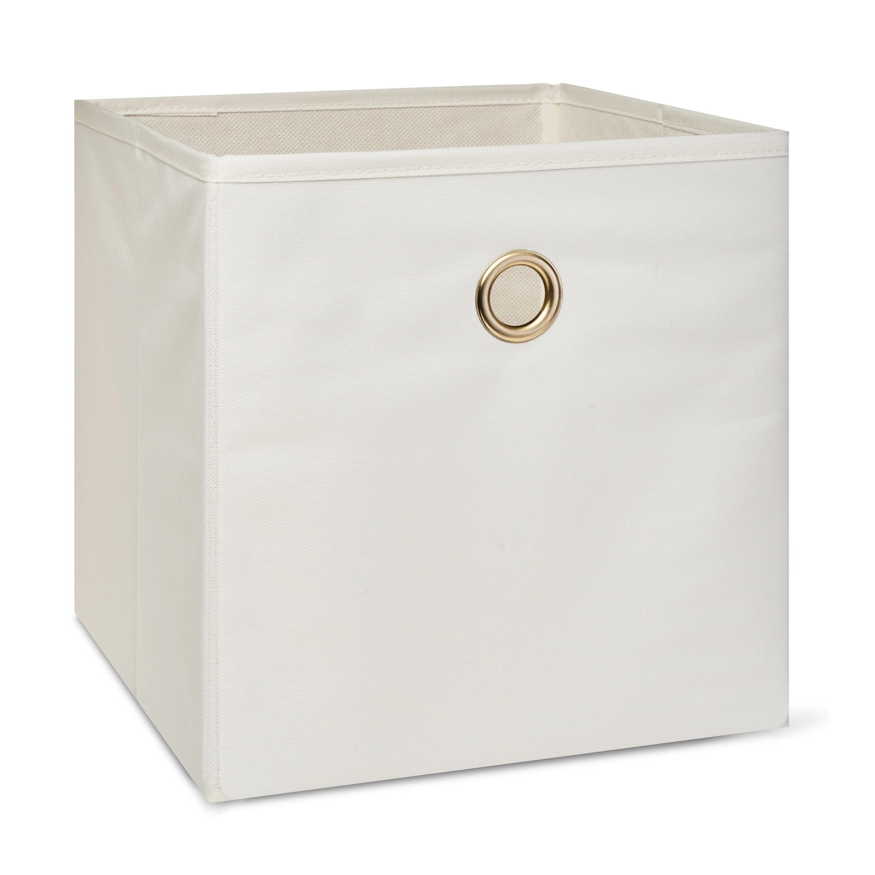 Mainstays Collapsible Fabric Cube Storage Bin (10.5" x 10.5") - Vanilla Dream - Walmart.com | Walmart (US)