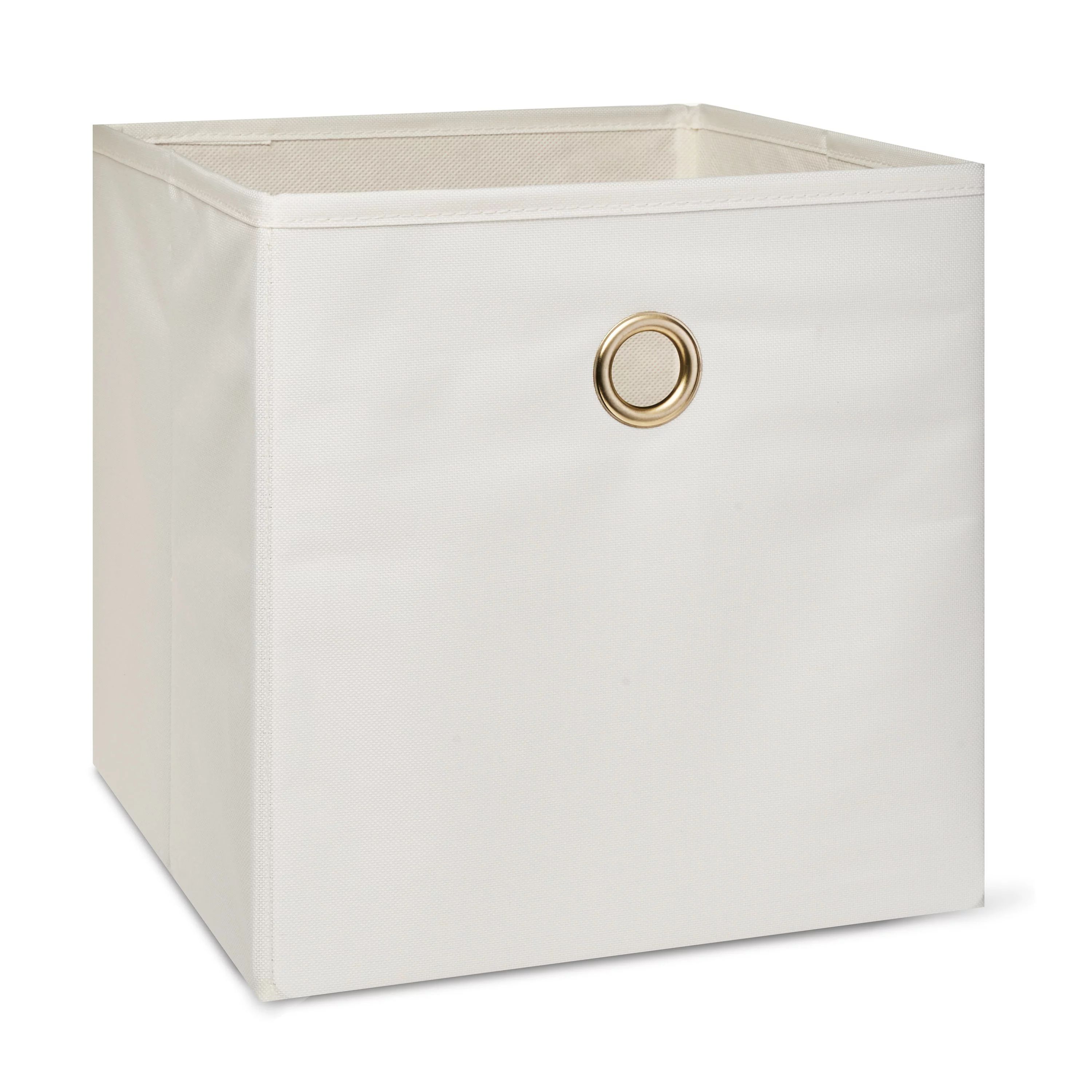 Mainstays Collapsible Fabric Cube Storage Bin (10.5" x 10.5") - Vanilla Dream | Walmart (US)