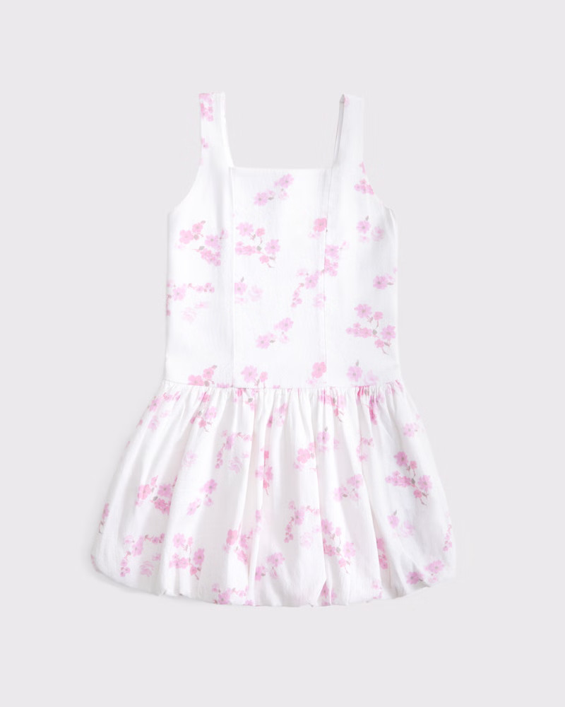 girls drop-waist bubble hem mini dress | girls | Abercrombie.com | Abercrombie & Fitch (US)