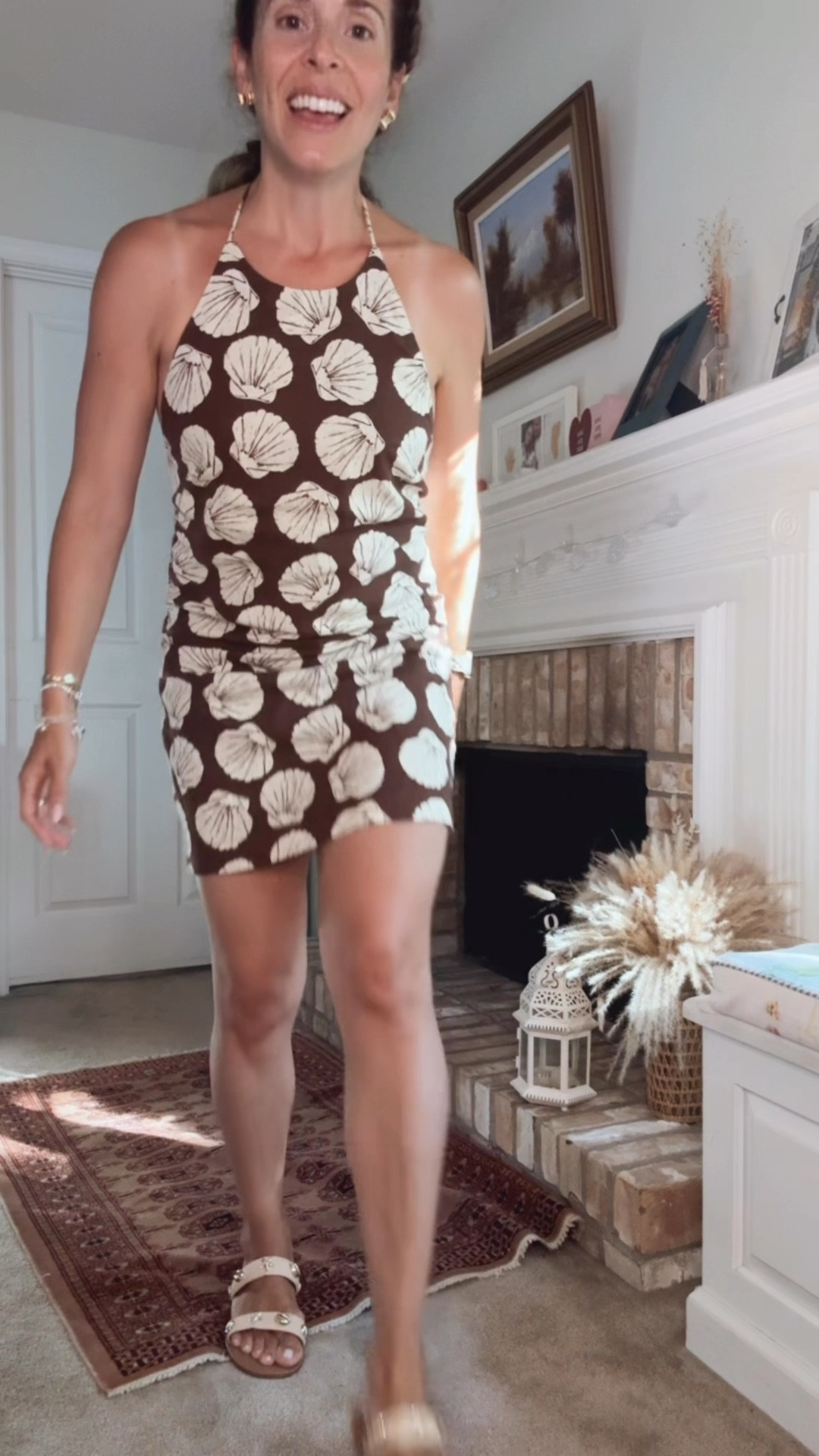 Loving this linen shell print halter back dress currently on sale and with an extra 20% off this weekend bringing the dress down to under $50! The sale ends after this weekend. My sandals are also a steal from a different retailer and on sale, plus I tagged many other clothing items on sale in his gorgeous print! 

#LTKSeasonal #LTKFindsUnder50 #LTKSaleAlert