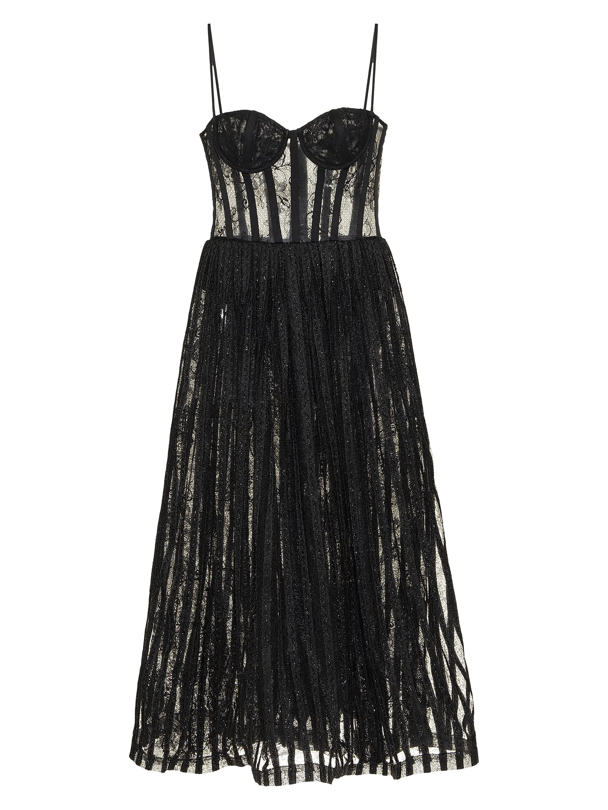 PatBOLace-Velvet Bustier Midi-Dress | Saks Fifth Avenue