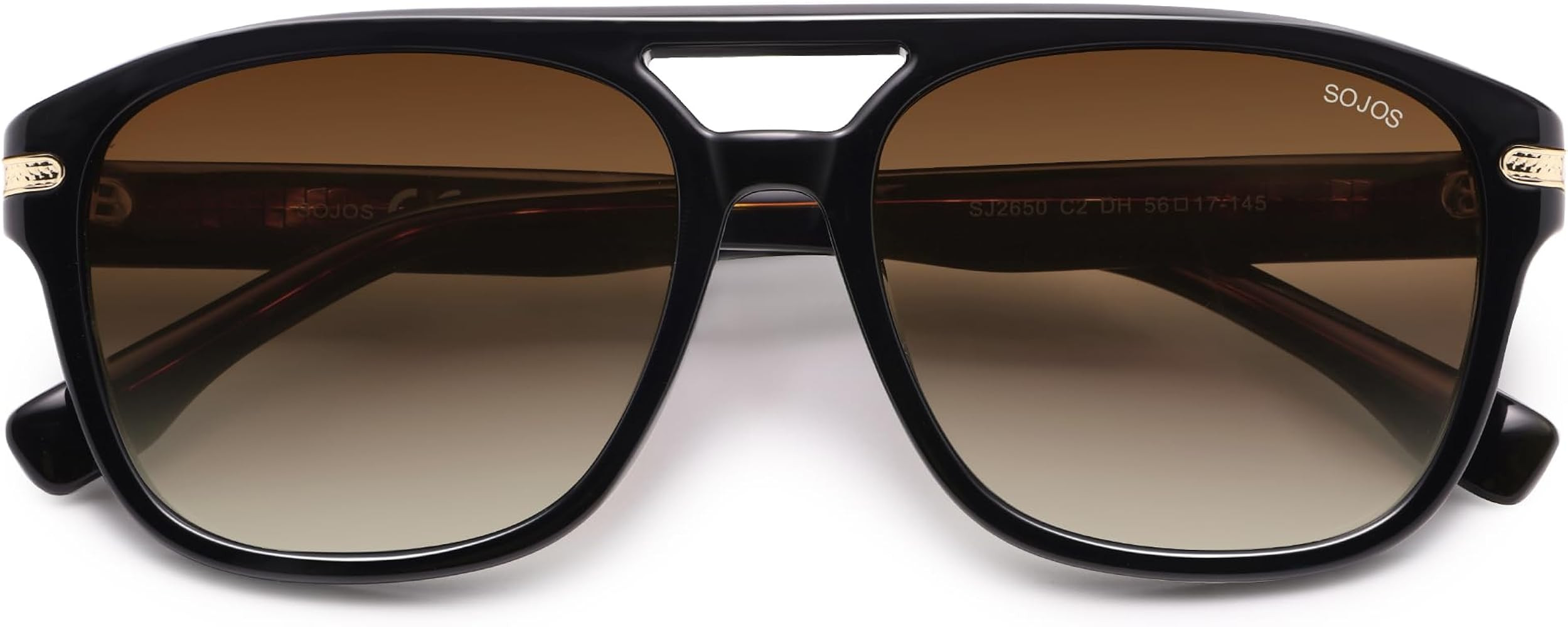 SOJOS Aviator Sunglasses Womens & Men Square Polarized Lens UV400 Designer 90s Shades SJ2650 | Amazon (US)