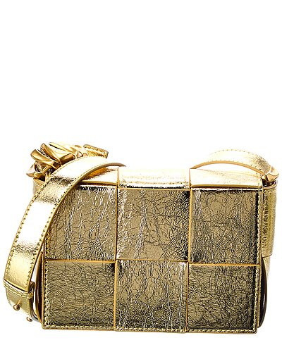 Woven Metallic Leather Crossbody | Gilt & Gilt City