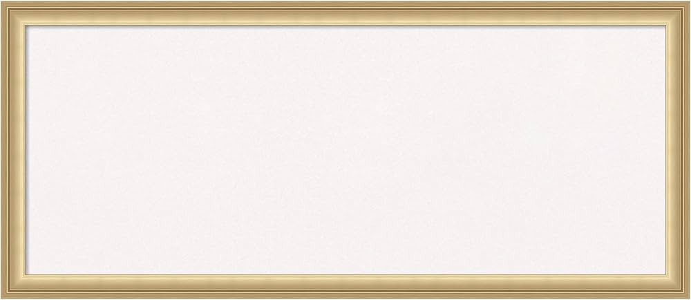 Amanti Art White Cork Board for Wall (32 x 14) Bulletin Board with Florence Gold Gold Frame, Medi... | Amazon (US)
