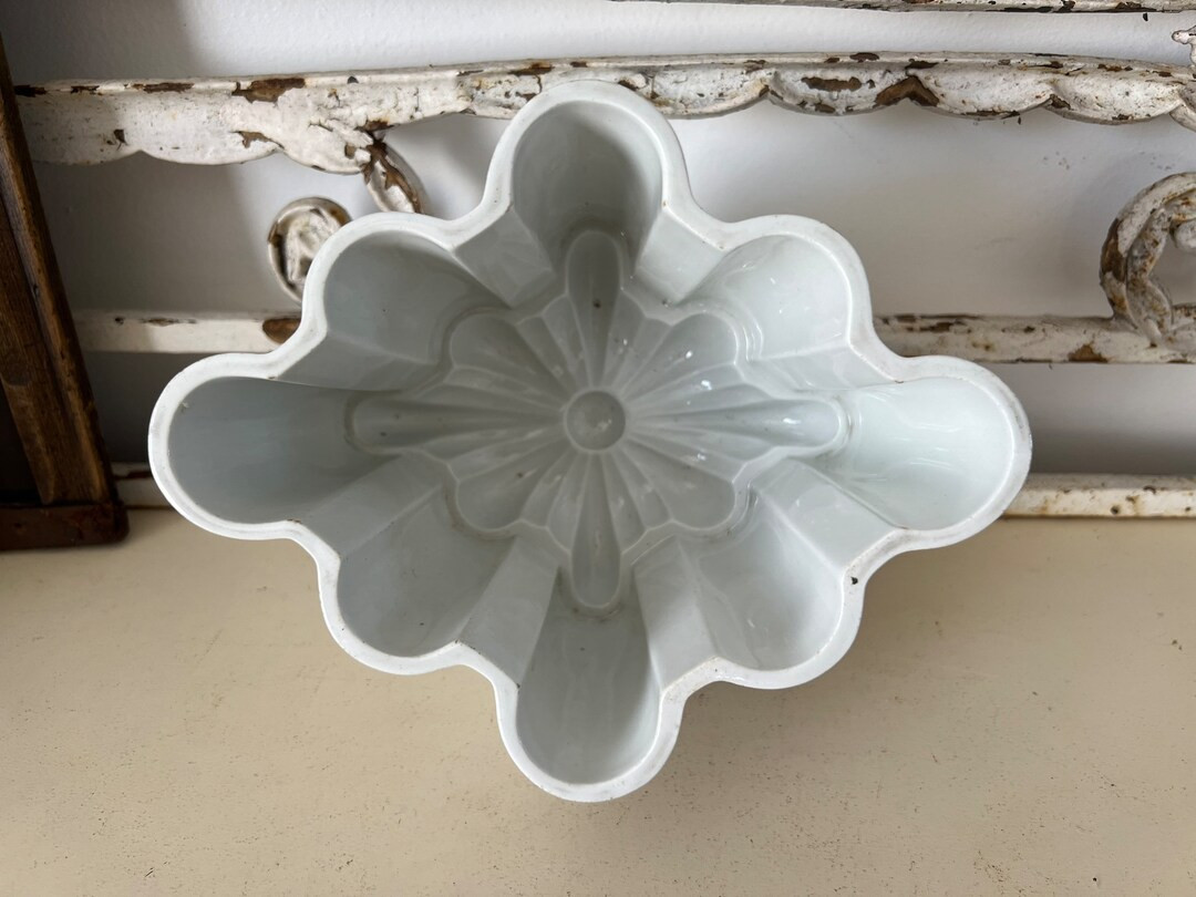 Antique stained white ironstone jelly mould Shelley - ironstone jelly mold | Etsy (US)