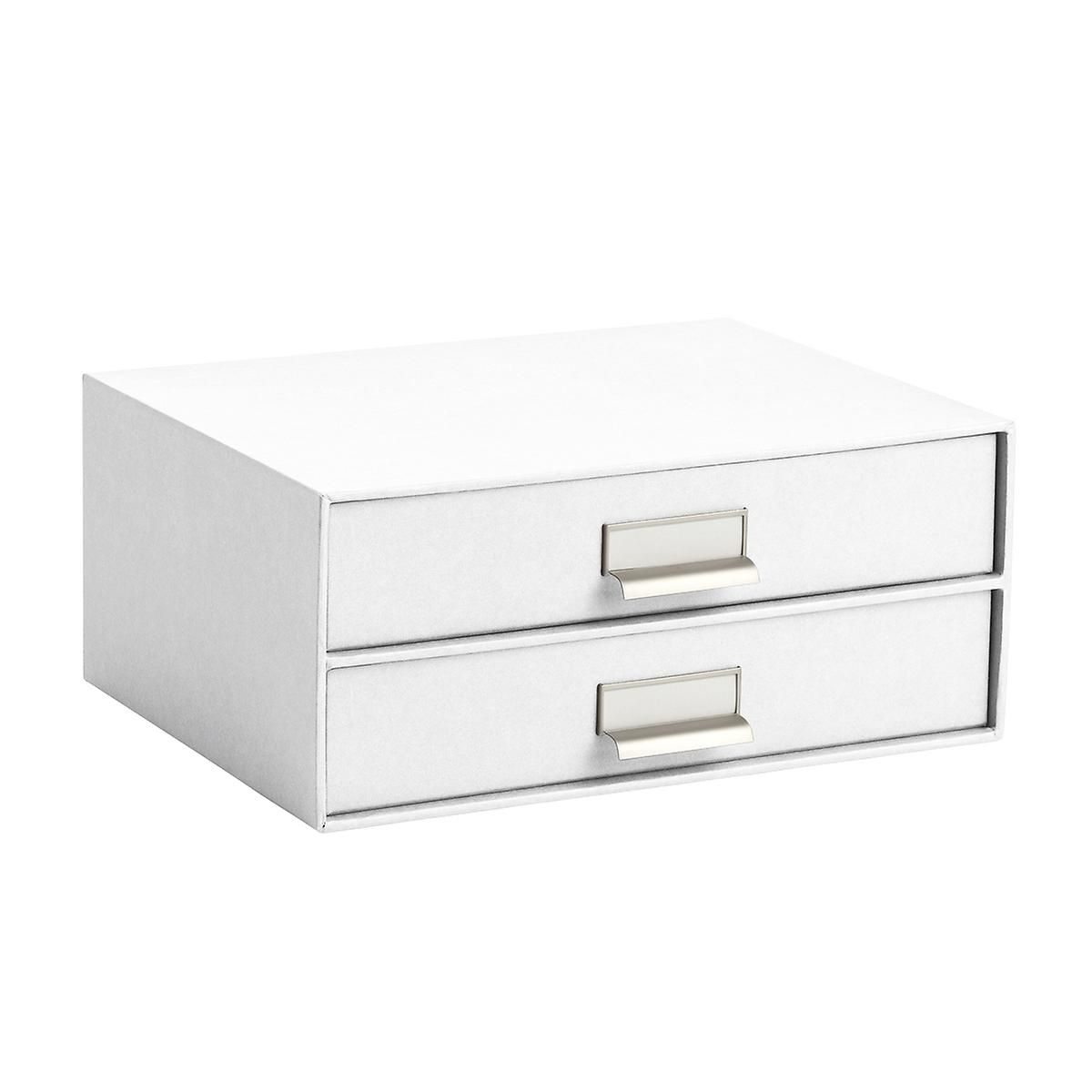 Bigso White Stockholm Paper Drawers | The Container Store