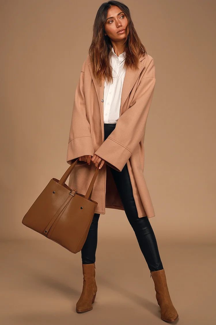 Back to Business Cognac Tote | Lulus (US)