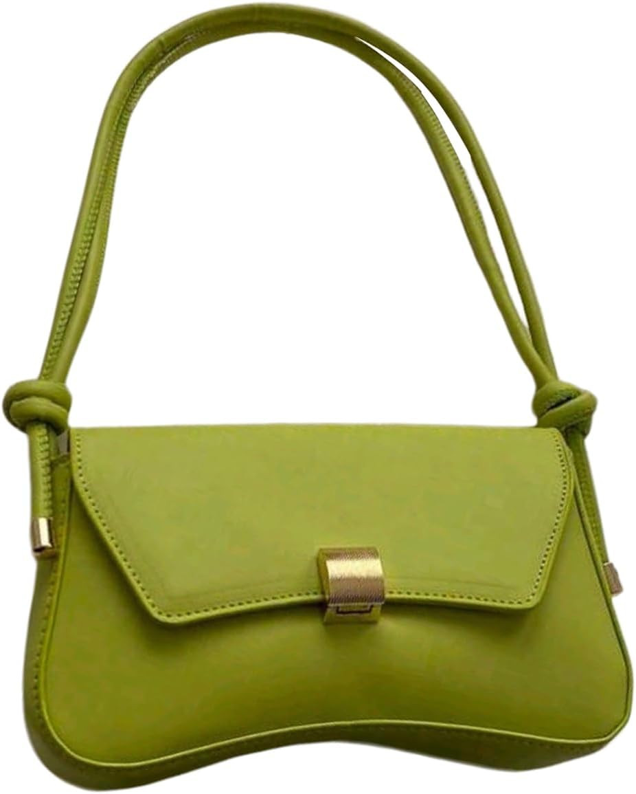 SHENHE Women's PU Leather Shoulder Bag Knotted Top Handle Purses Underarm Clutch Handbag | Amazon (US)